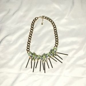 Pretty Green Gold Necklace.
